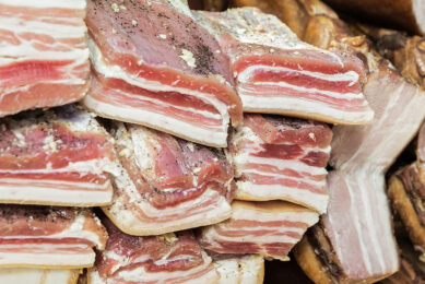 Large chunks of bacon, which after rendering can yield a lot of lard. - Photo: Canva