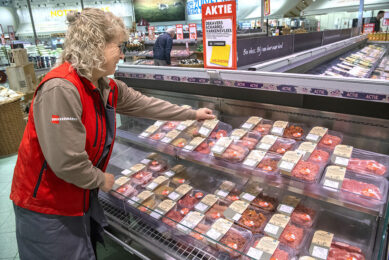 Plenty of pork products for sale in a supermarket in the Netherlands. - Photo: Cor Salverius