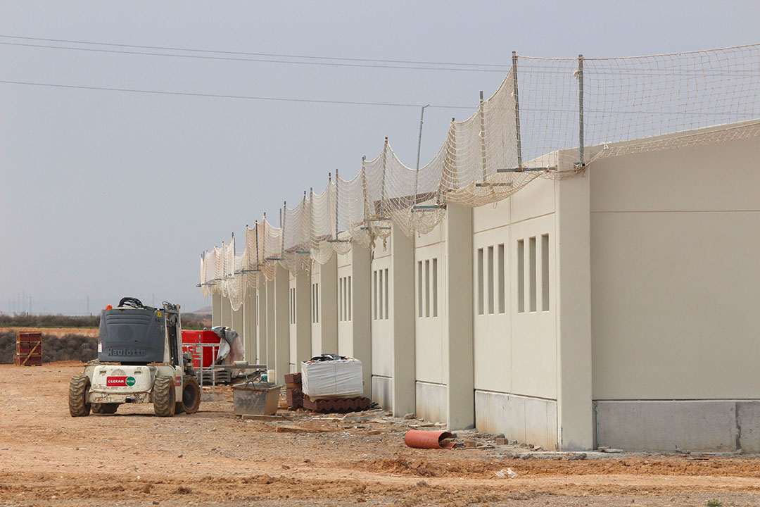 Spain has taken over from Germany in recent years now being the largest pig producing country in Europe. This farm under construction is located in Aragón.